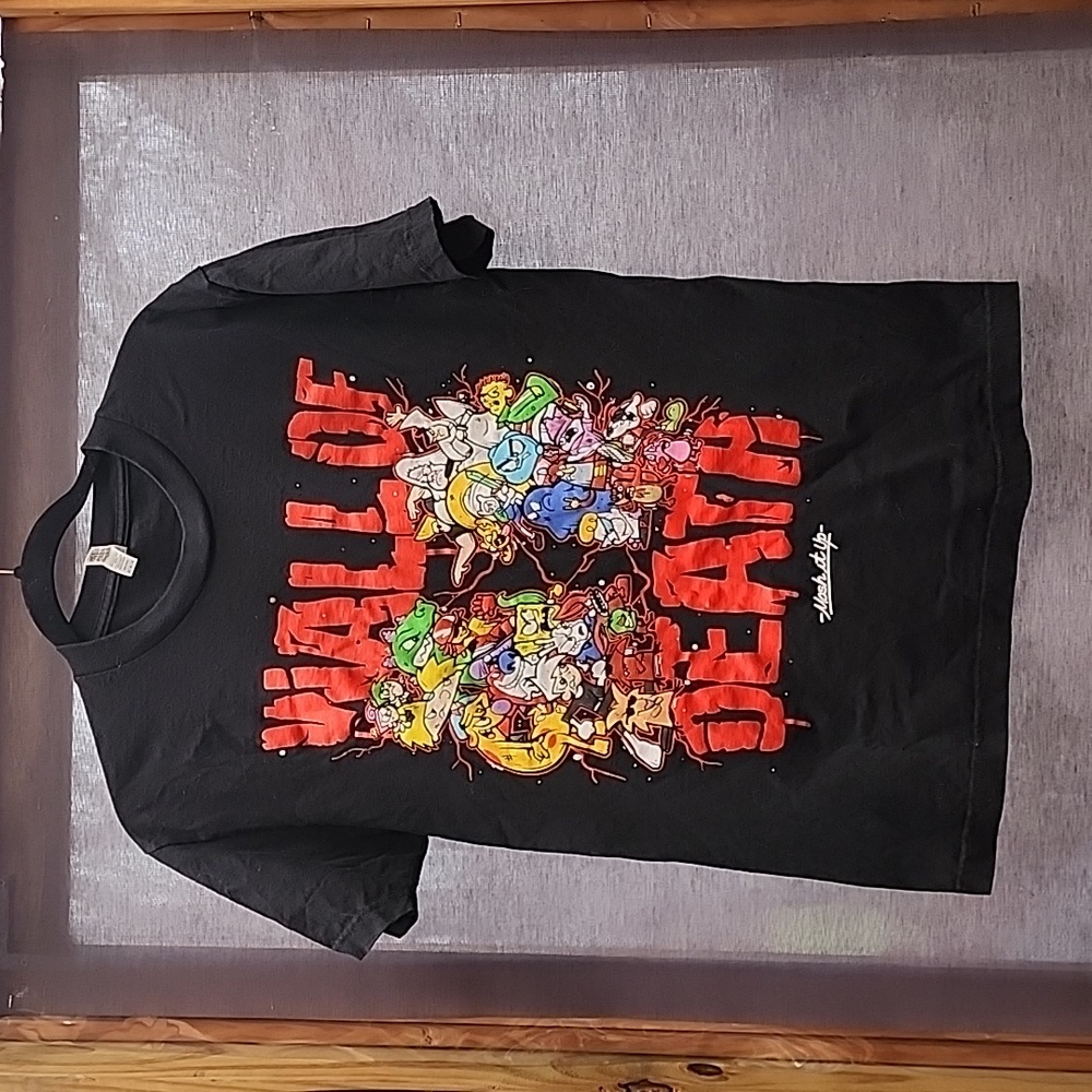 Nickelodeon Old School Nick Toons Wall Of Death Mosh Pit Tshirt